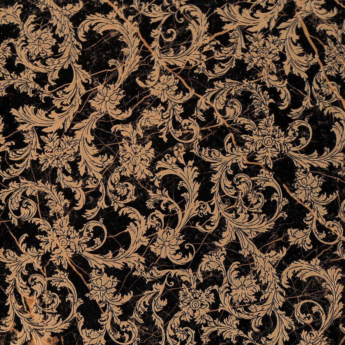 Versace Marble Mod.Barocco Nero 58,5x58,5 см Декор Versace Marble Mod.Barocco Nero 58,5x58,5 см Декор