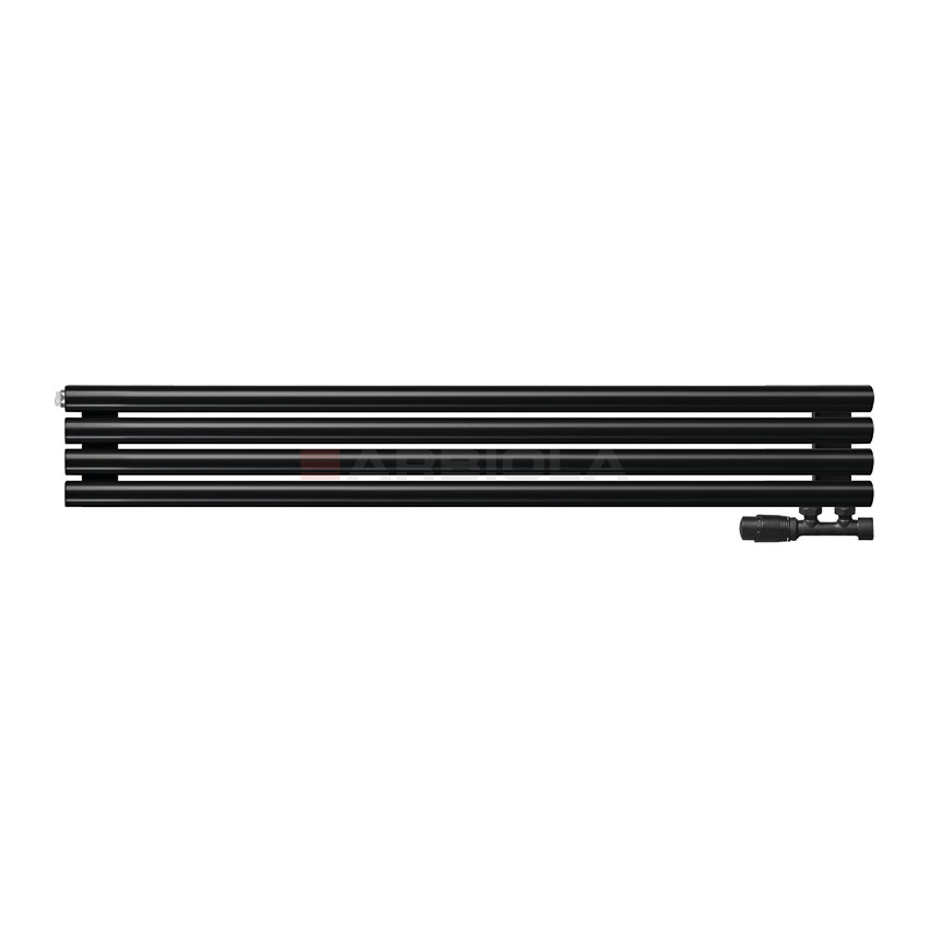 Arbiola Gorizont Iris V 1500-42-04 секции черный горизонтальный радиатор c нижним подключением Arbiola Gorizont Iris V 1500-42-04 секции черный горизонтальный радиатор c нижним подключением