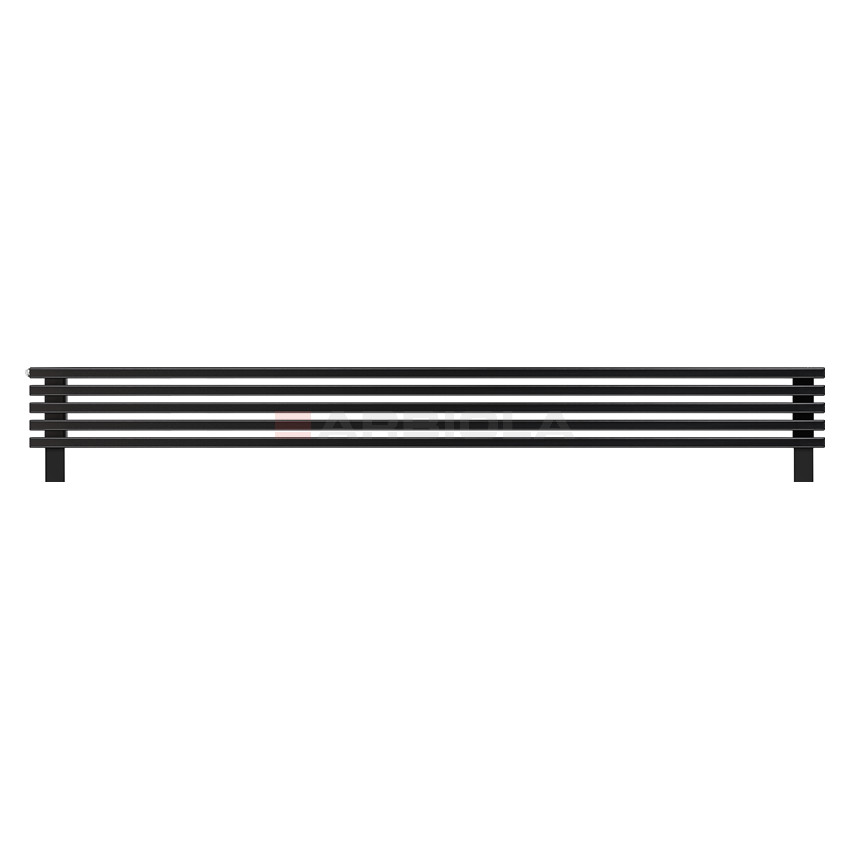 Arbiola Gorizont Compact HZ 2500-63-05 секции черный горизонтальный радиатор c боковым подключением с ножками