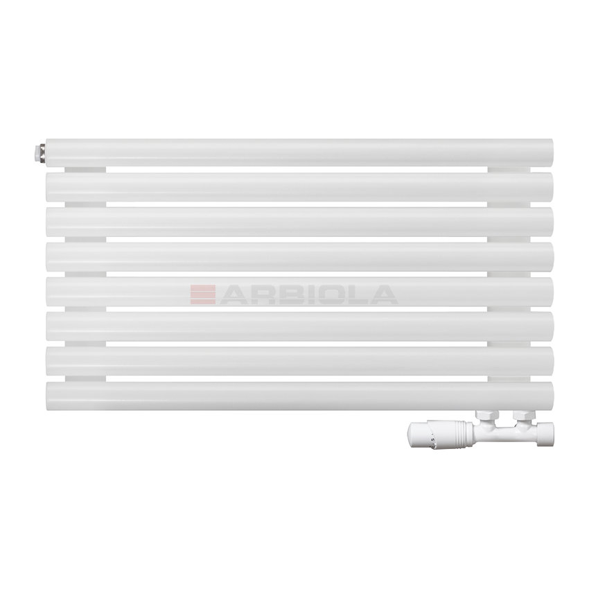 Arbiola Gorizont Iris V 1000-42-08 секции белый горизонтальный радиатор c нижним подключением Arbiola Gorizont Iris V 1000-42-08 секции белый горизонтальный радиатор c нижним подключением