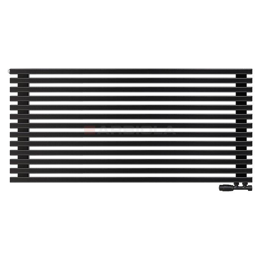 Arbiola Gorizont Compact V 1200-63-13 секции черный горизонтальный радиатор c нижним подключением