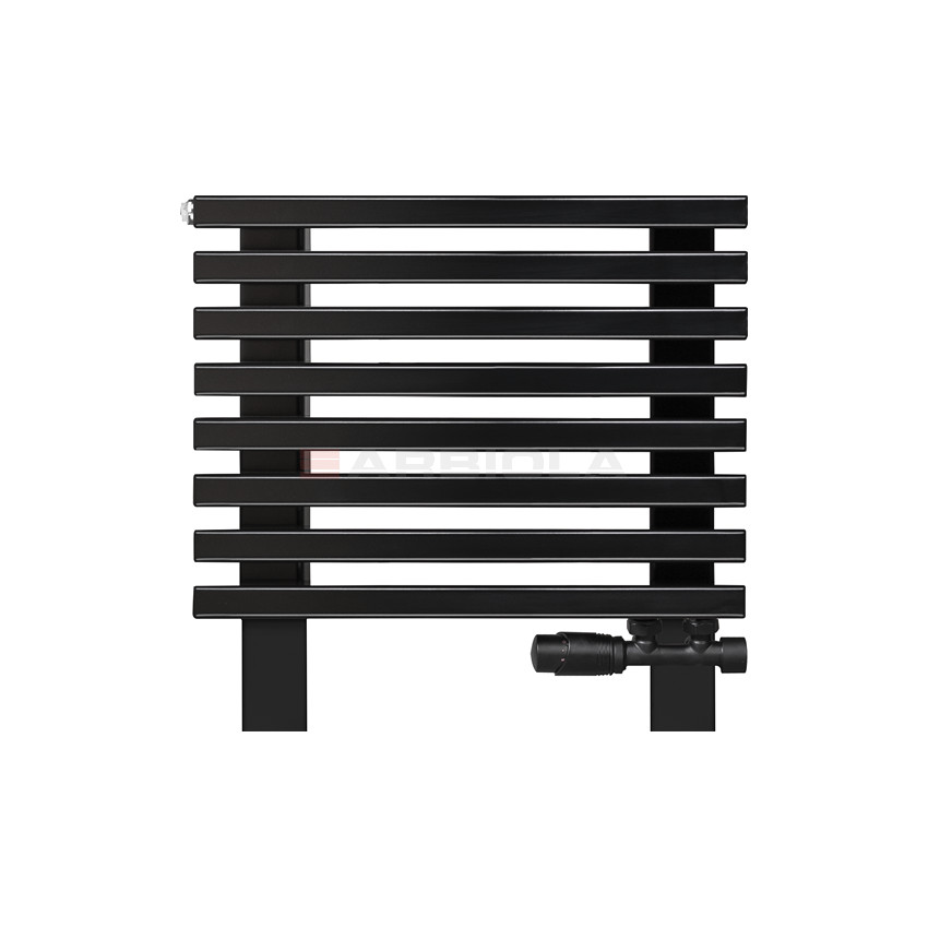 Arbiola Gorizont Compact VZ 500-63-08 секции черный горизонтальный радиатор c нижним подключением с ножками Arbiola Gorizont Compact VZ 500-63-08 секции черный горизонтальный радиатор c нижним подключением с ножками