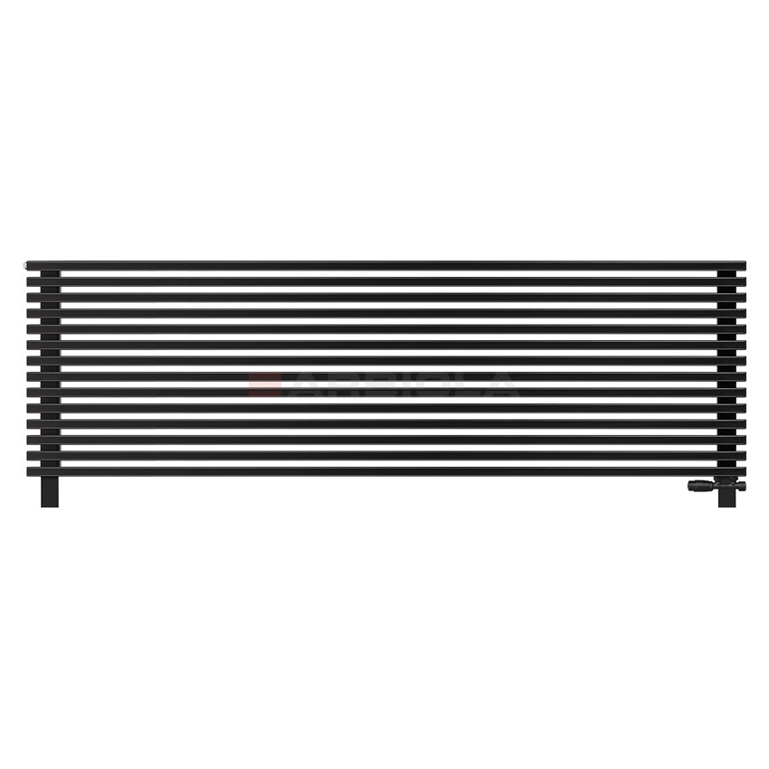 Arbiola Gorizont Compact VZ 2500-63-14 секции черный горизонтальный радиатор c нижним подключением с ножками Arbiola Gorizont Compact VZ 2500-63-14 секции черный горизонтальный радиатор c нижним подключением с ножками