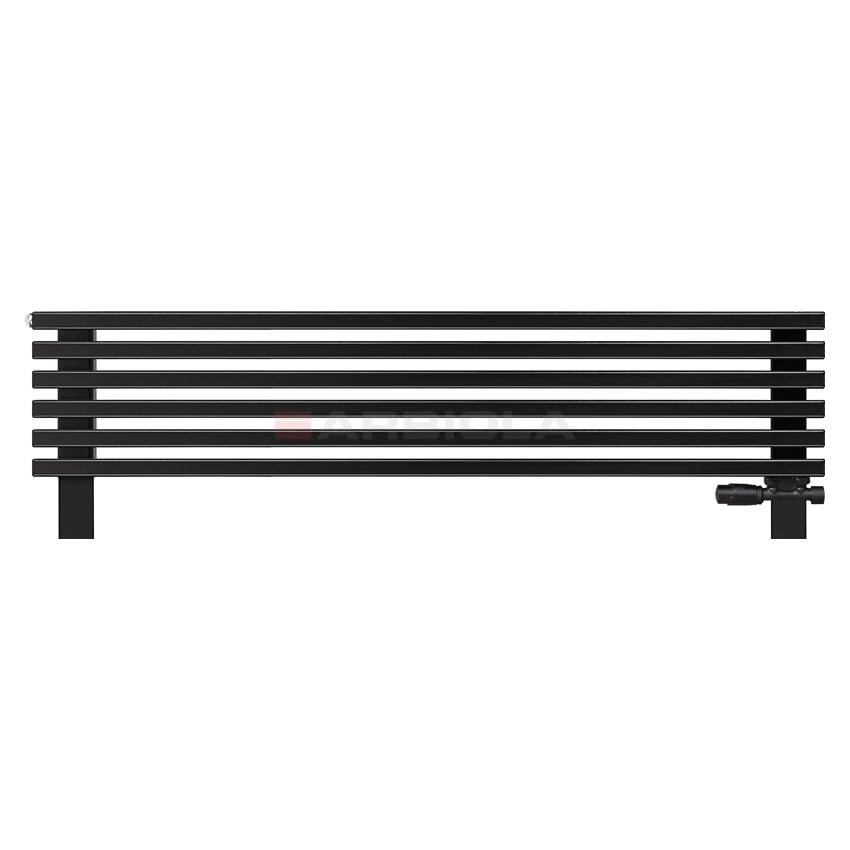 Arbiola Gorizont Compact VZ 1500-63-06 секции черный горизонтальный радиатор c нижним подключением с ножками Arbiola Gorizont Compact VZ 1500-63-06 секции черный горизонтальный радиатор c нижним подключением с ножками