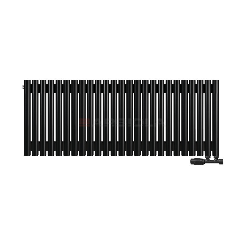 Arbiola Iris 42 V 500-42-25 секции черный вертикальный радиатор c нижним подключением Arbiola Iris 42 V 500-42-25 секции черный вертикальный радиатор c нижним подключением