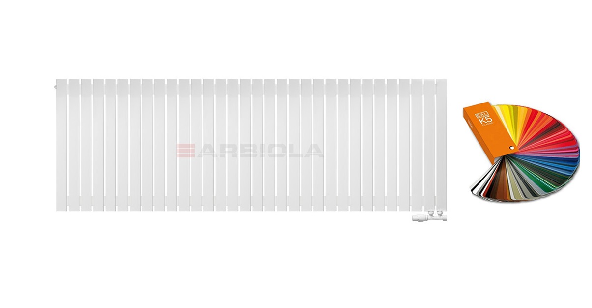 Arbiola Liner V 750-36-32 секции цветной вертикальный радиатор c нижним подключением Arbiola Liner V 750-36-32 секции цветной вертикальный радиатор c нижним подключением