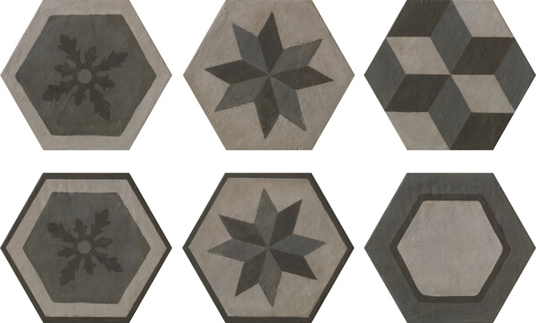 Settecento Gea Esagona Decoro Colori Freddi 40,9x47,2 Напольная плитка Settecento Gea Esagona Decoro Colori Freddi 40,9x47,2 Напольная плитка