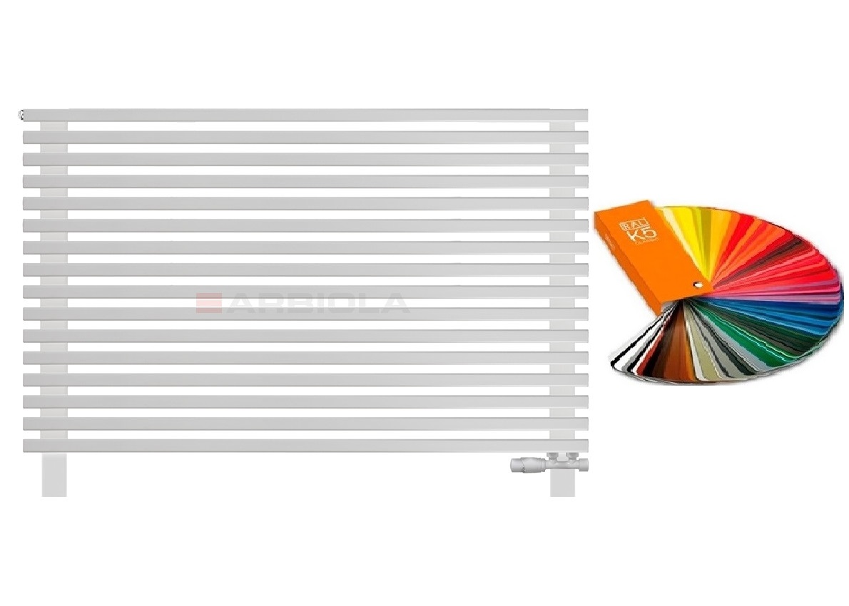 Arbiola Gorizont Compact VZ 1500-63-16 секции цветной горизонтальный радиатор c нижним подключением с ножками Arbiola Gorizont Compact VZ 1500-63-16 секции цветной горизонтальный радиатор c нижним подключением с ножками