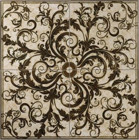 Geotiles, Jadore Roseton Marfil 45x45 декор напольный угловой Geotiles, Jadore Roseton Marfil 45x45 декор напольный угловой