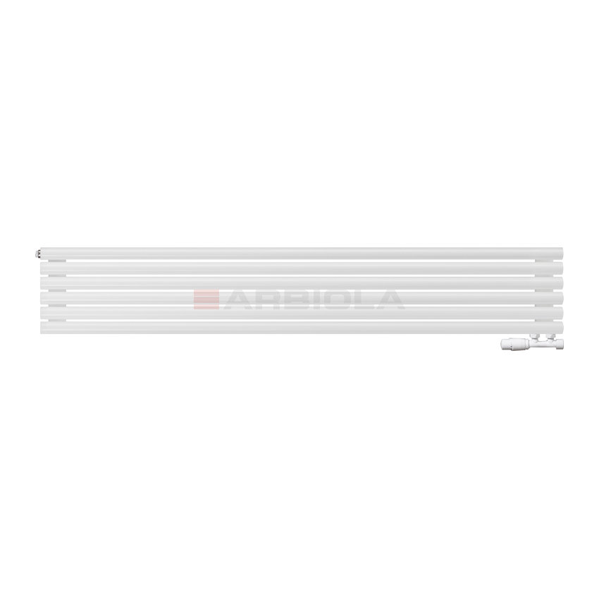 Arbiola Gorizont Iris V 1800-42-06 секции белый горизонтальный радиатор c нижним подключением Arbiola Gorizont Iris V 1800-42-06 секции белый горизонтальный радиатор c нижним подключением