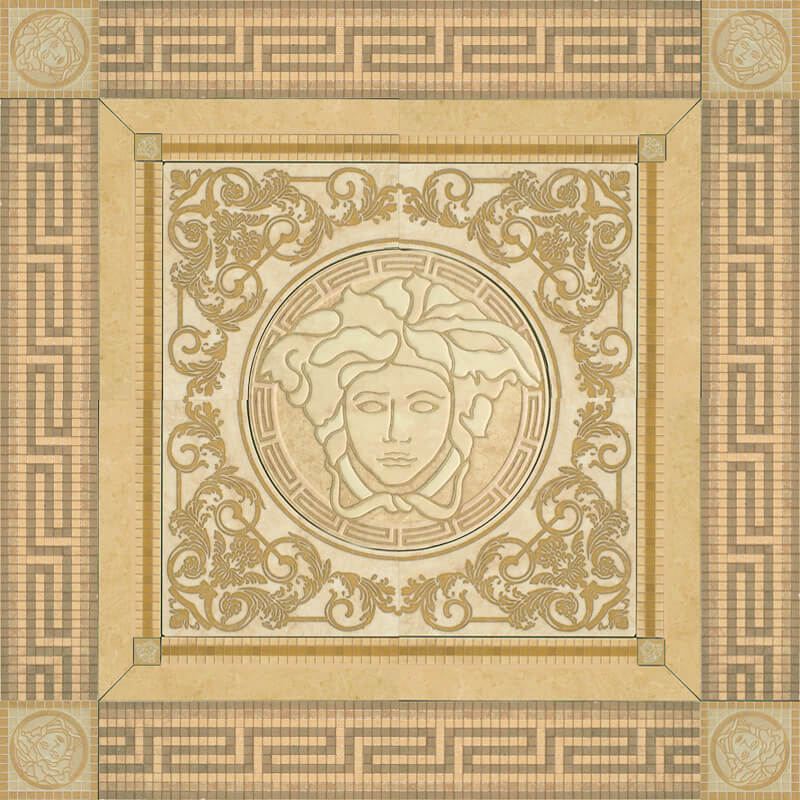 Versace Vanitas Rosone Oro 120x120 см Панно