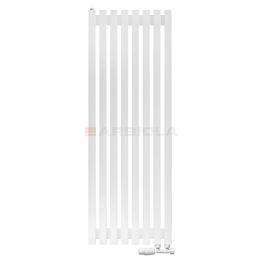 Arbiola Ritmo V 1200-40-08 секции белый вертикальный радиатор c нижним подключением Arbiola Ritmo V 1200-40-08 секции белый вертикальный радиатор c нижним подключением
