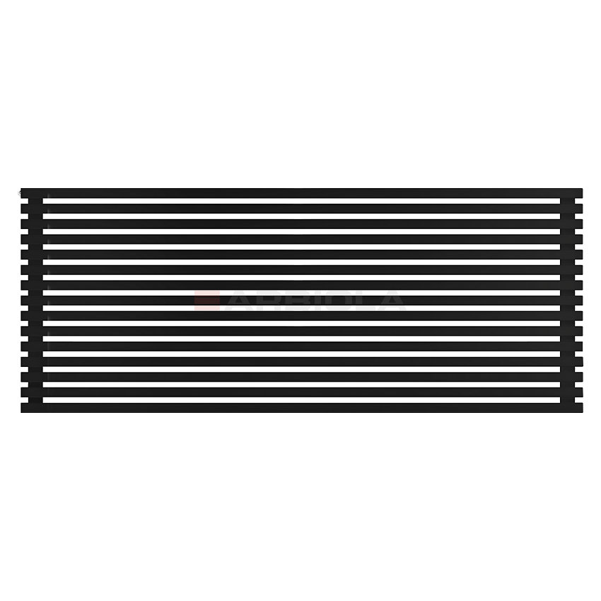 Arbiola Gorizont Ritmo H 2200-40-15 секций чёрный горизонтальный радиатор c боковым подключением Arbiola Gorizont Ritmo H 2200-40-15 секций чёрный горизонтальный радиатор c боковым подключением
