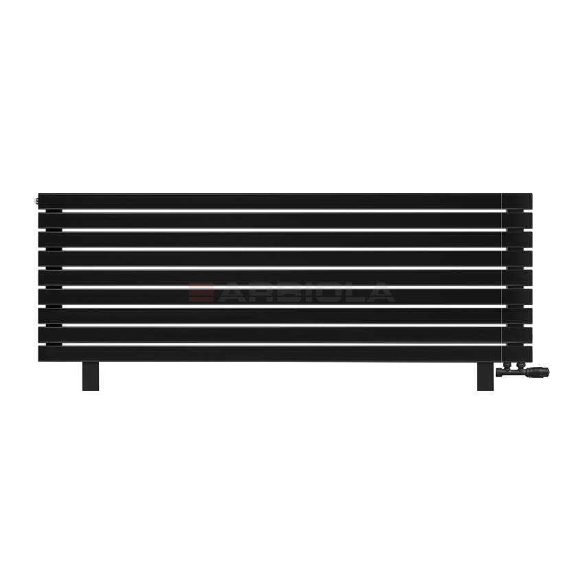 Arbiola Gorizont Liner VZ 1800-36-09 секции черный горизонтальный радиатор c нижним подключением с ножками Arbiola Gorizont Liner VZ 1800-36-09 секции черный горизонтальный радиатор c нижним подключением с ножками