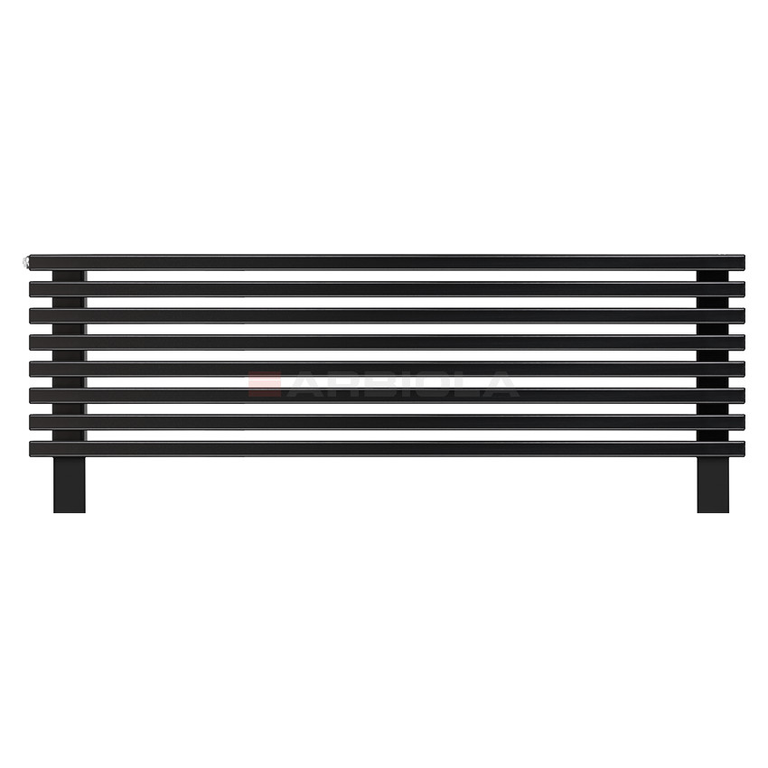 Arbiola Gorizont Compact HZ 1200-63-08 секции черный горизонтальный радиатор c боковым подключением с ножками 