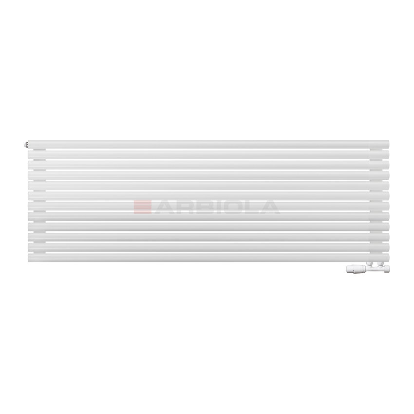 Arbiola Gorizont Iris V 1800-42-12 секции белый горизонтальный радиатор c нижним подключением Arbiola Gorizont Iris V 1800-42-12 секции белый горизонтальный радиатор c нижним подключением