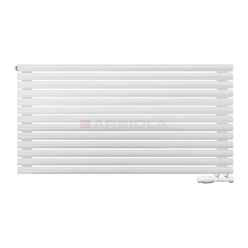 Arbiola Gorizont Iris V 1250-42-13 секции белый горизонтальный радиатор c нижним подключением Arbiola Gorizont Iris V 1250-42-13 секции белый горизонтальный радиатор c нижним подключением