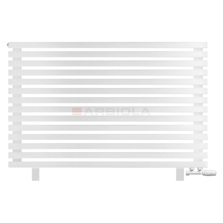 Arbiola Gorizont Ritmo VZ 1200-40-14 секций белый горизонтальный радиатор c нижним подключением (на ножках)
