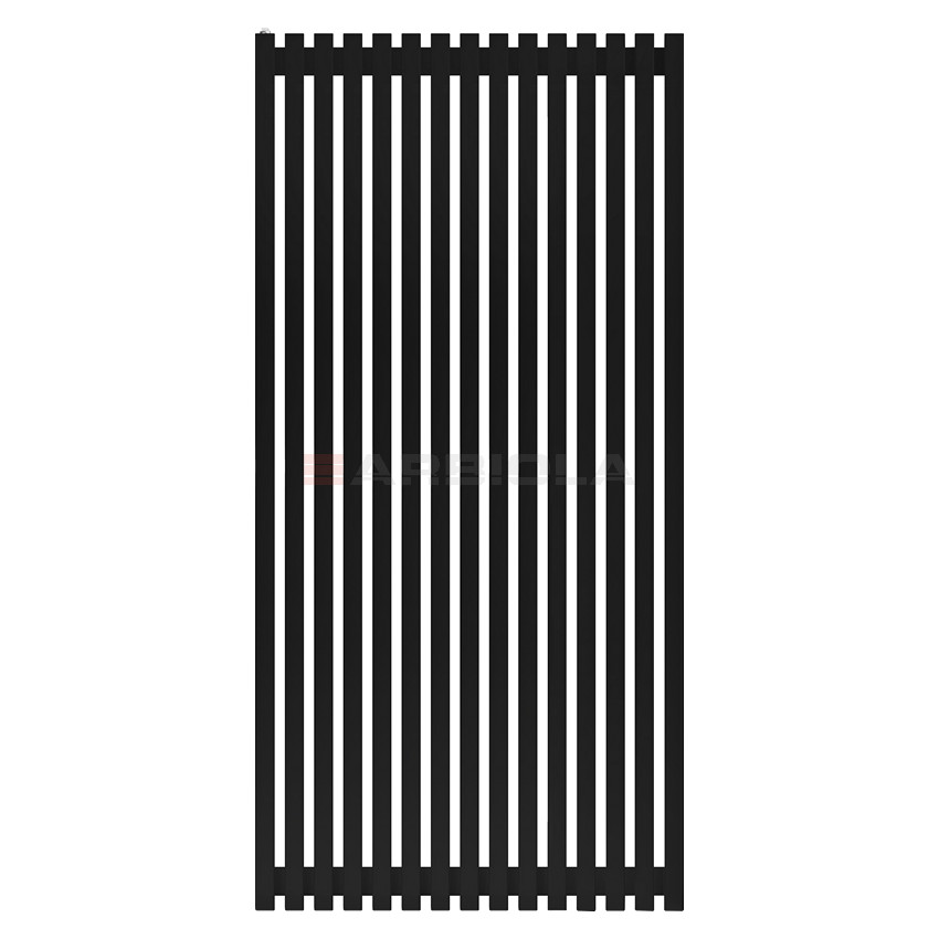 Arbiola Ritmo H 1500-40-15 секции черный вертикальный радиатор c боковым подключением Arbiola Ritmo H 1500-40-15 секции черный вертикальный радиатор c боковым подключением