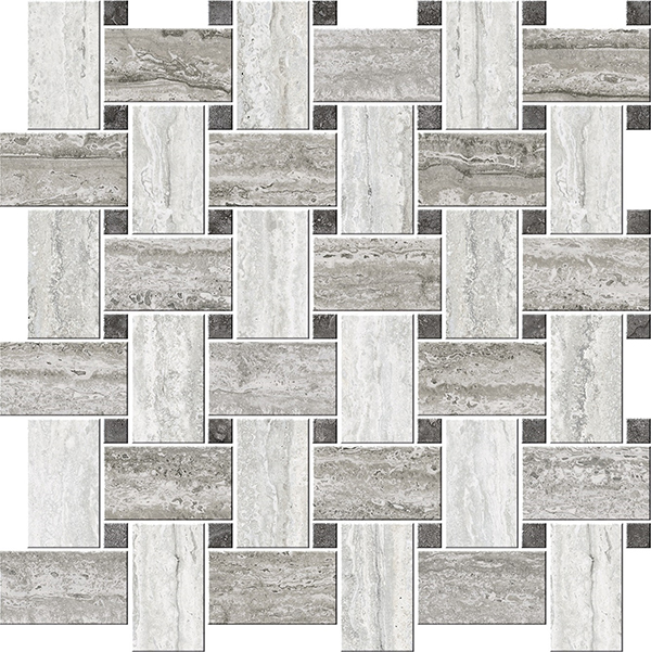 Cisa Italian Icon Vein Cut Chesterfield Mix Freddo Mosaico Lapp Lux 42,1x42,1 см Мозаика