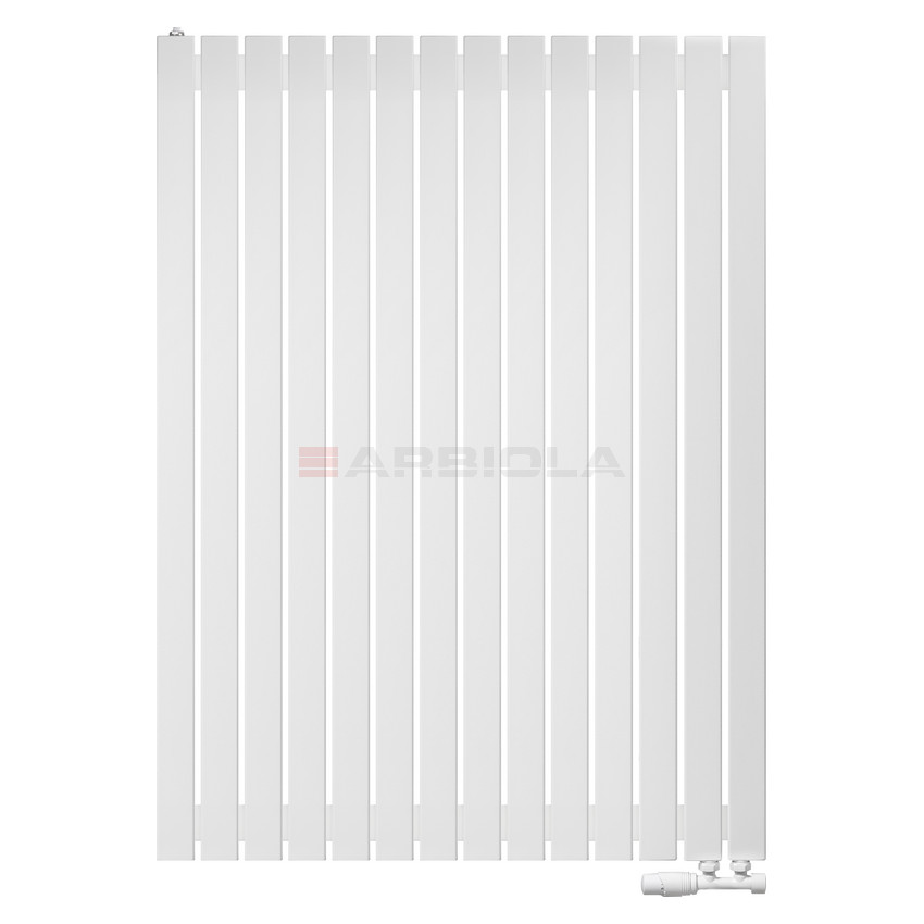 Arbiola Liner V 1250-36-14 секции белый вертикальный радиатор c нижним подключением Arbiola Liner V 1250-36-14 секции белый вертикальный радиатор c нижним подключением