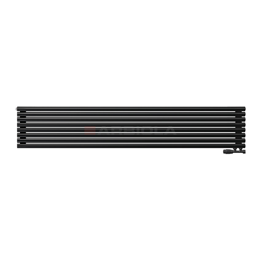 Arbiola Gorizont Iris V 2200-42-08 секции черный горизонтальный радиатор c нижним подключением Arbiola Gorizont Iris V 2200-42-08 секции черный горизонтальный радиатор c нижним подключением