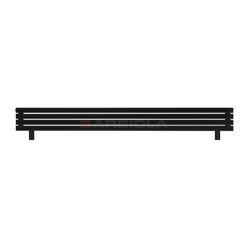 Arbiola Gorizont Liner HZ 2500-63-04 секции черный горизонтальный радиатор c боковым подключением с ножками