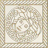 Versace Marble Toz.Medusa Bianco Sab 11,5x11,5 см Вставка