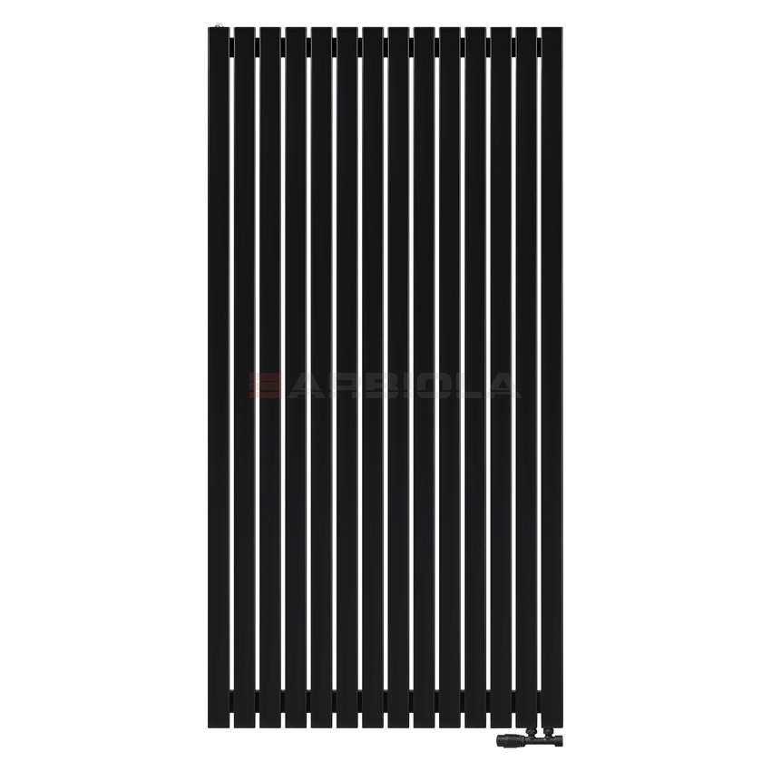 Arbiola Mono V 1500-60-14 секции черный вертикальный радиатор c нижним подключением