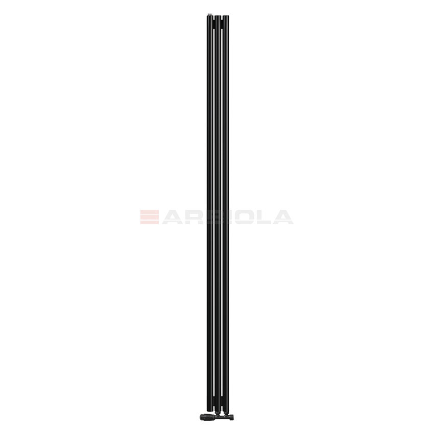 Arbiola Iris 42 V 2500-42-03 секции черный вертикальный радиатор c нижним подключением Arbiola Iris 42 V 2500-42-03 секции черный вертикальный радиатор c нижним подключением