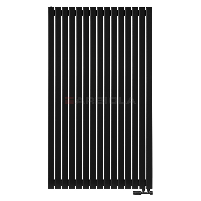 Arbiola Liner V 1500-36-15 секции черный вертикальный радиатор c нижним подключением Arbiola Liner V 1500-36-15 секции черный вертикальный радиатор c нижним подключением