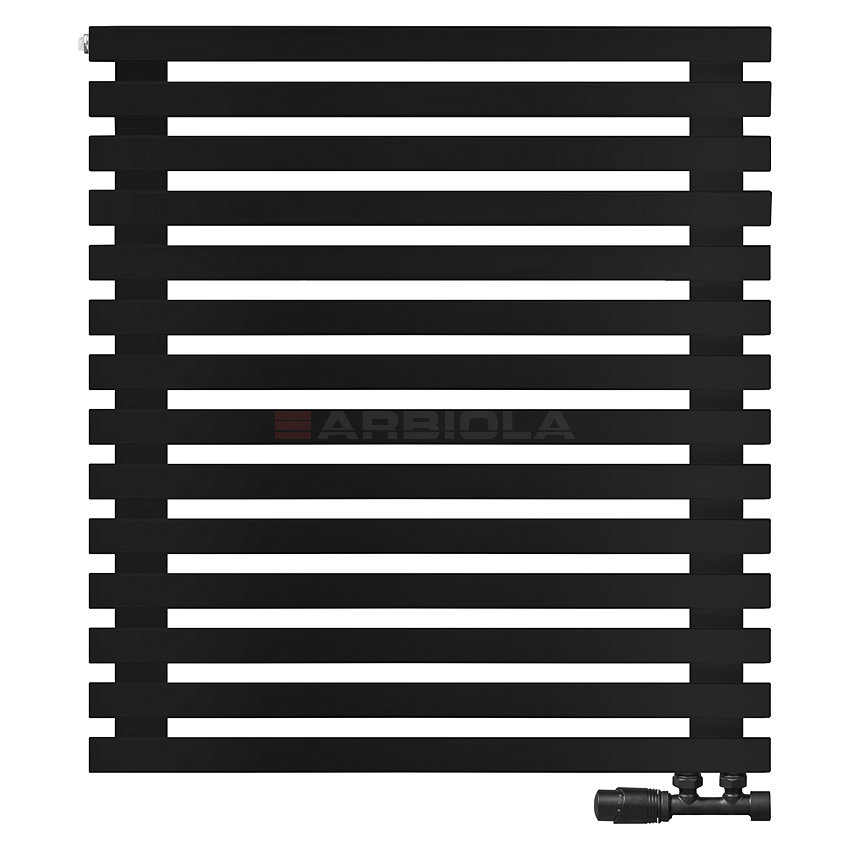 Arbiola Ritmo Gorizont V 1000-40-14 секций чёрный горизонтальный радиатор c нижним подключением