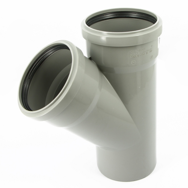 Ostendorf Тройник 125 х 110 х 45° HTEA канализационный Ostendorf Тройник 125 х 110 х 45° HTEA канализационный