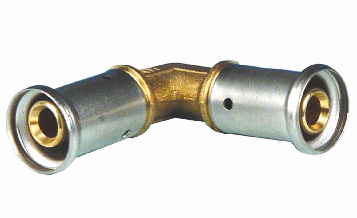 Henco Угольник 90° 26x26 латунь пресс Henco Угольник 90° 26x26 латунь пресс