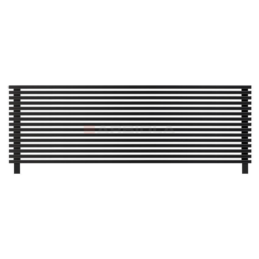Arbiola Gorizont Compact HZ 2200-63-15 секции черный горизонтальный радиатор c боковым подключением с ножками Arbiola Gorizont Compact HZ 2200-63-15 секции черный горизонтальный радиатор c боковым подключением с ножками
