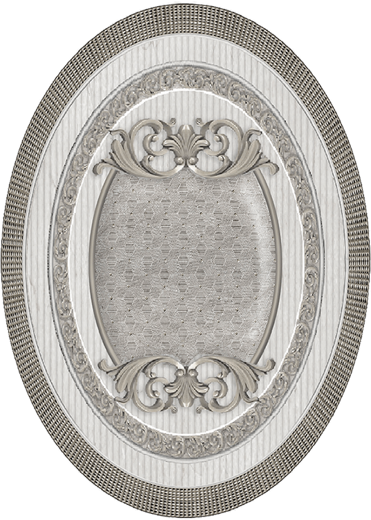 El Molino Venecia Plata-Gris Medallon 10x14 см Вставка