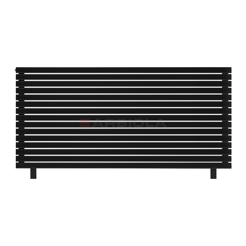 Arbiola Gorizont Liner HZ 2200-36-15 секции черный горизонтальный радиатор c боковым подключением с ножками