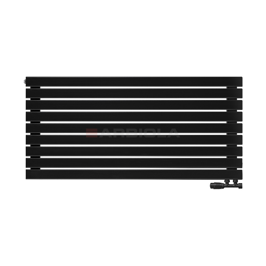 Arbiola Gorizont Liner V 1200-36-09 секции черный горизонтальный радиатор c нижним подключением Arbiola Gorizont Liner V 1200-36-09 секции черный горизонтальный радиатор c нижним подключением