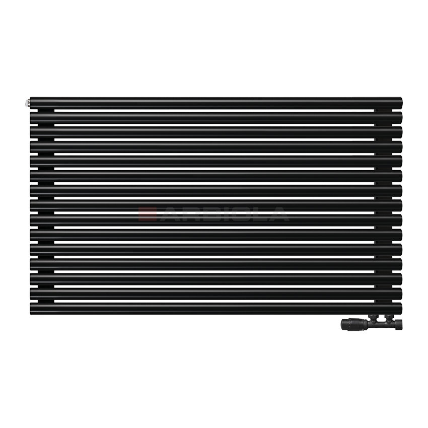 Arbiola Gorizont Iris V 1200-42-15 секции черный горизонтальный радиатор c нижним подключением Arbiola Gorizont Iris V 1200-42-15 секции черный горизонтальный радиатор c нижним подключением