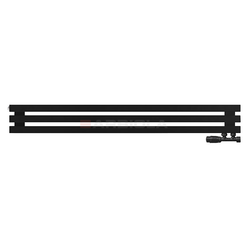 Arbiola Ritmo Gorizont V 1250-40-03 секции чёрный горизонтальный радиатор c нижним подключением Arbiola Ritmo Gorizont V 1250-40-03 секции чёрный горизонтальный радиатор c нижним подключением