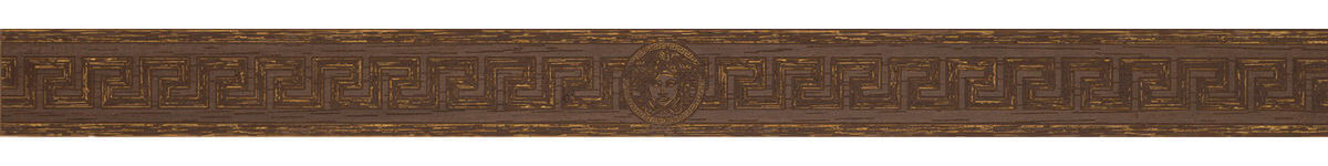 Versace Elite Fascia Medusa Greca Oro Moka 6,4x78,9 см Бордюр