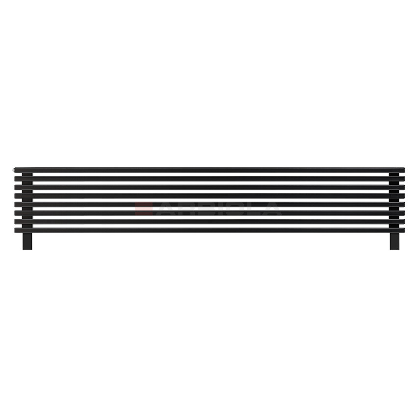 Arbiola Gorizont Compact HZ 2000-63-08 секции черный горизонтальный радиатор c боковым подключением с ножками Arbiola Gorizont Compact HZ 2000-63-08 секции черный горизонтальный радиатор c боковым подключением с ножками