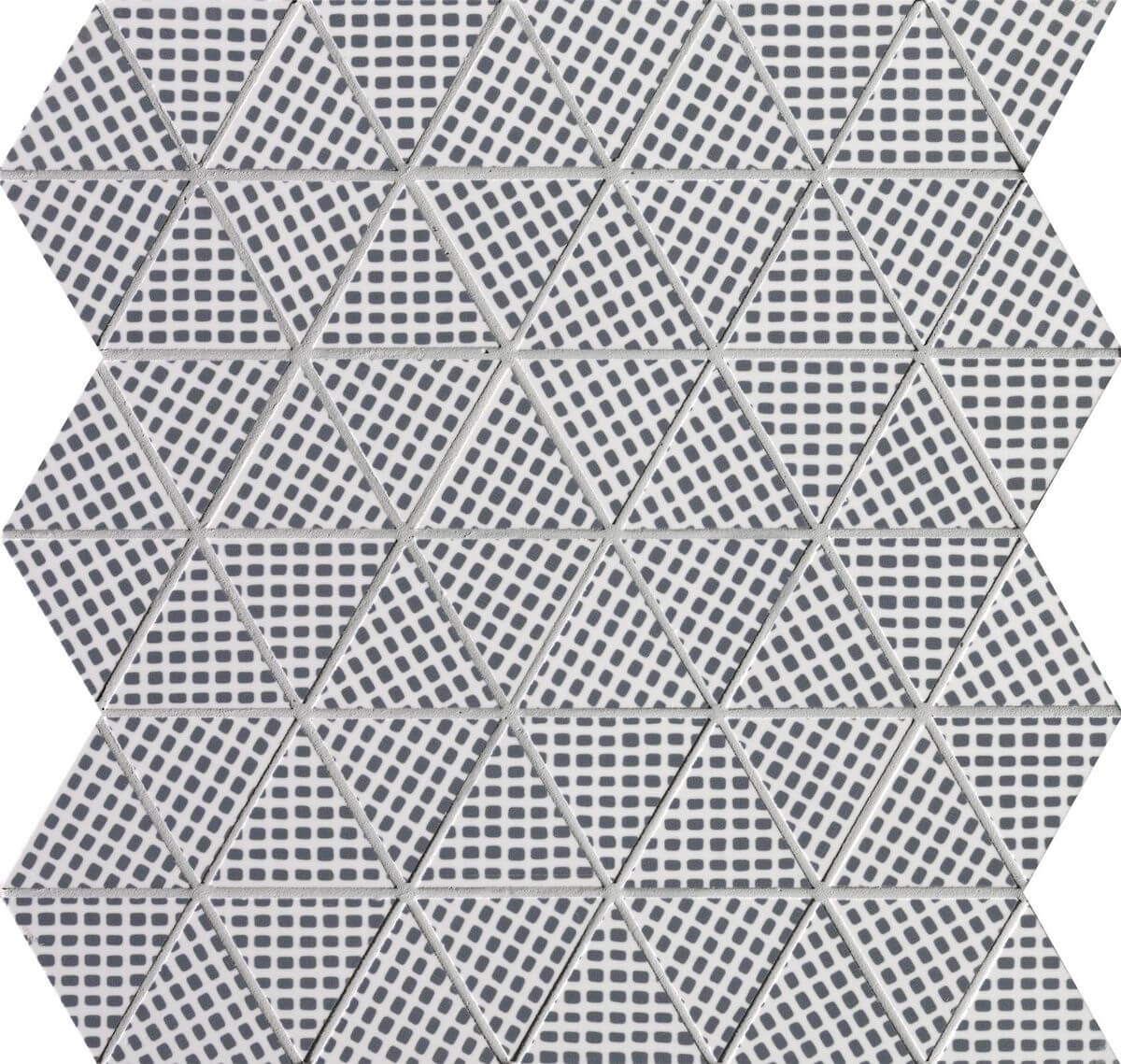 Fap Ceramiche Pat Deco Blue Triangolo Mosaico 30,5×30,5 см Мозаика