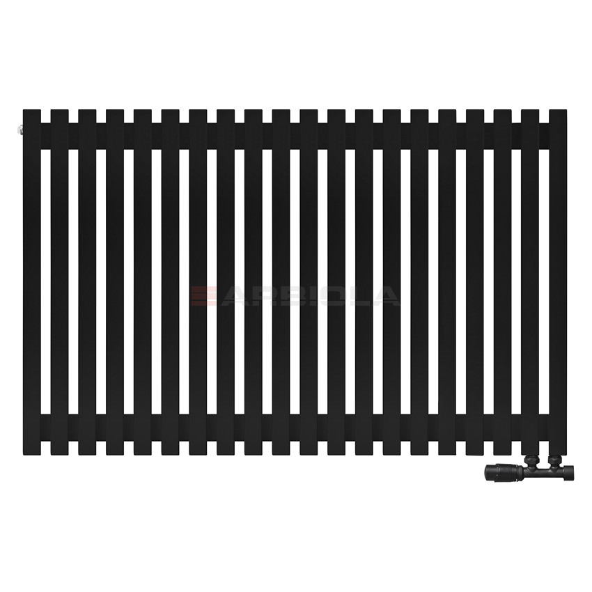 Arbiola Ritmo V 700-40-20 секции черный вертикальный радиатор c нижним подключением Arbiola Ritmo V 700-40-20 секции черный вертикальный радиатор c нижним подключением