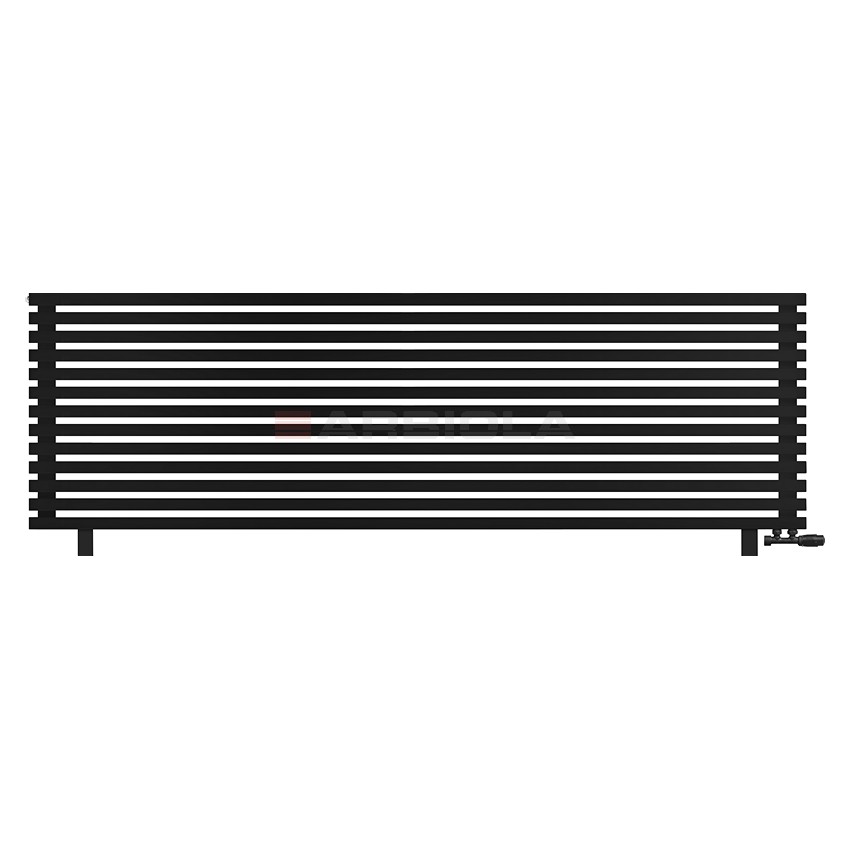 Arbiola Gorizont Ritmo VZ 2500-40-13 секций чёрный горизонтальный радиатор c нижним подключением (на ножках) Arbiola Gorizont Ritmo VZ 2500-40-13 секций чёрный горизонтальный радиатор c нижним подключением (на ножках)
