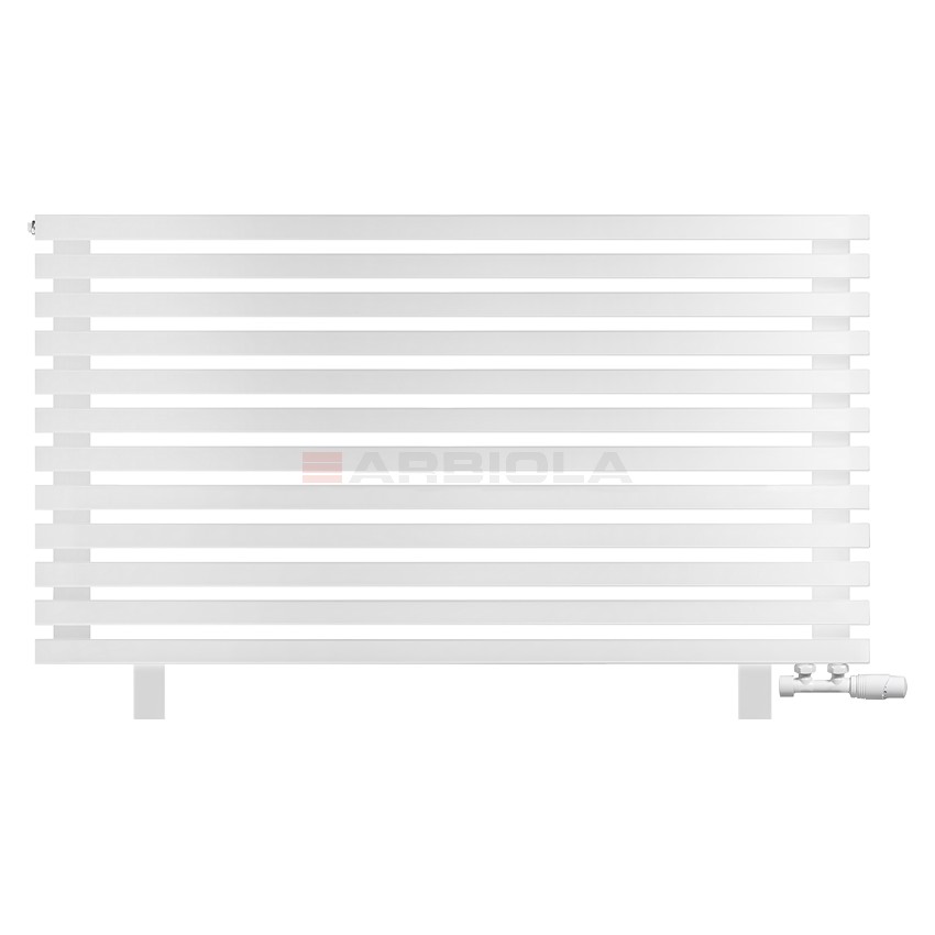 Arbiola Gorizont Ritmo VZ 1250-40-12 секций белый горизонтальный радиатор c нижним подключением (на ножках)