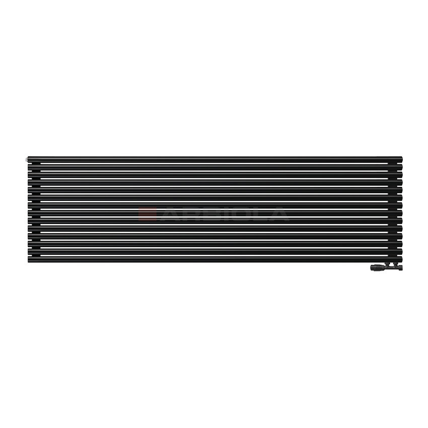 Arbiola Gorizont Iris V 2500-42-14 секции черный горизонтальный радиатор c нижним подключением Arbiola Gorizont Iris V 2500-42-14 секции черный горизонтальный радиатор c нижним подключением