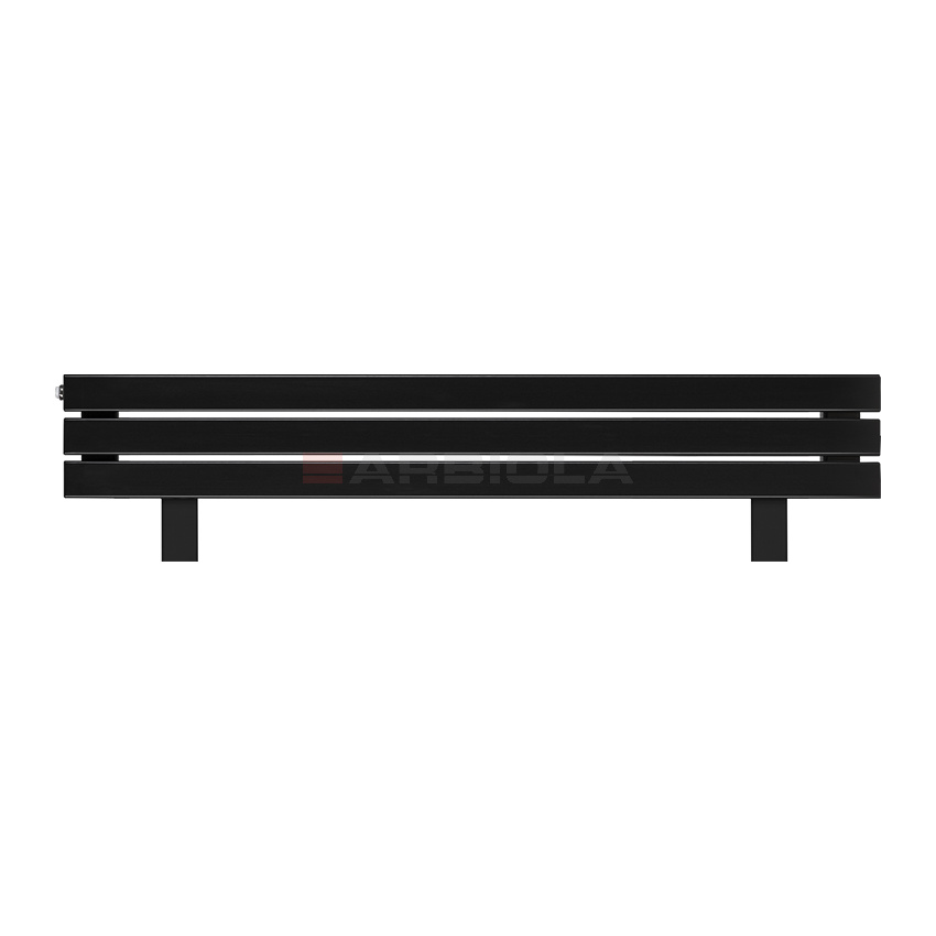 Arbiola Gorizont Liner HZ 1250-36-03 секции черный горизонтальный радиатор c боковым подключением с ножками Arbiola Gorizont Liner HZ 1250-36-03 секции черный горизонтальный радиатор c боковым подключением с ножками