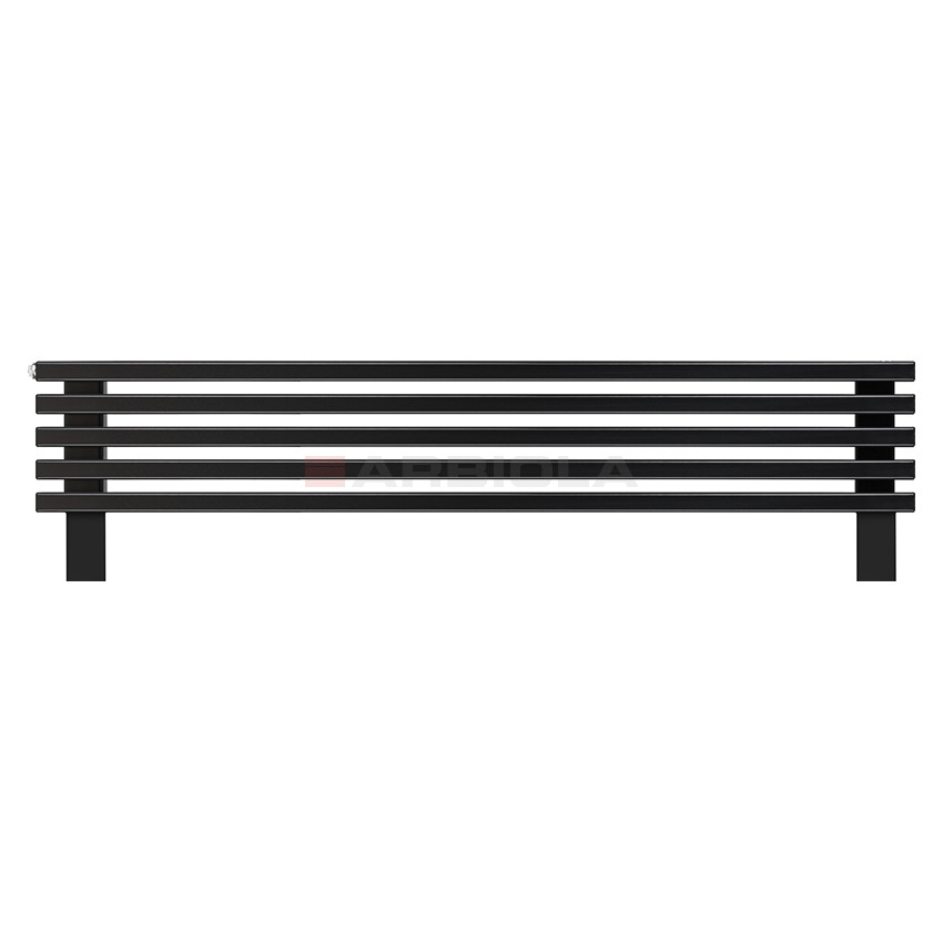 Arbiola Gorizont Compact HZ 1250-63-05 секции черный горизонтальный радиатор c боковым подключением с ножками Arbiola Gorizont Compact HZ 1250-63-05 секции черный горизонтальный радиатор c боковым подключением с ножками