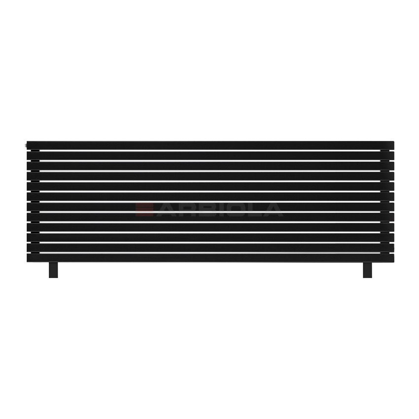 Arbiola Gorizont Liner HZ 2500-36-12 секции черный горизонтальный радиатор c боковым подключением с ножками Arbiola Gorizont Liner HZ 2500-36-12 секции черный горизонтальный радиатор c боковым подключением с ножками